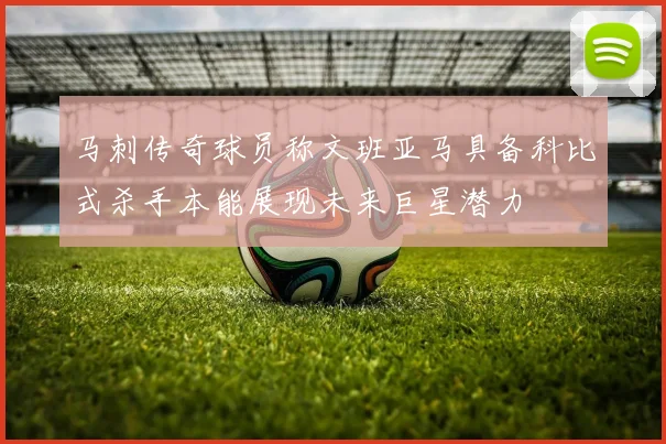 马刺传奇球员称文班亚马具备科比式杀手本能展现未来巨星潜力
